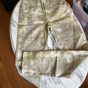 Hudson Jeans in Olive and Beige Tye Dye